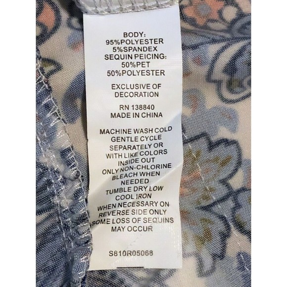 Paisley Sequin Trim Maxi Dress - Turkish Sea - L (12) - Picture 4 of 5